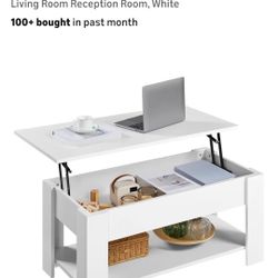 Coffee Table With Lift-top Design And Storage