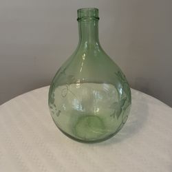 Decanter - light green glass
