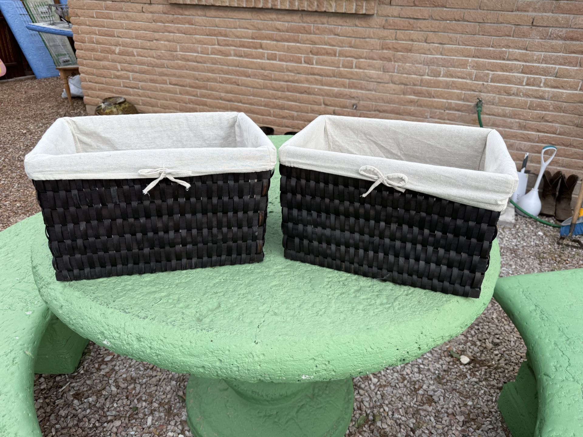 Two Wicker / Woven Baskets
