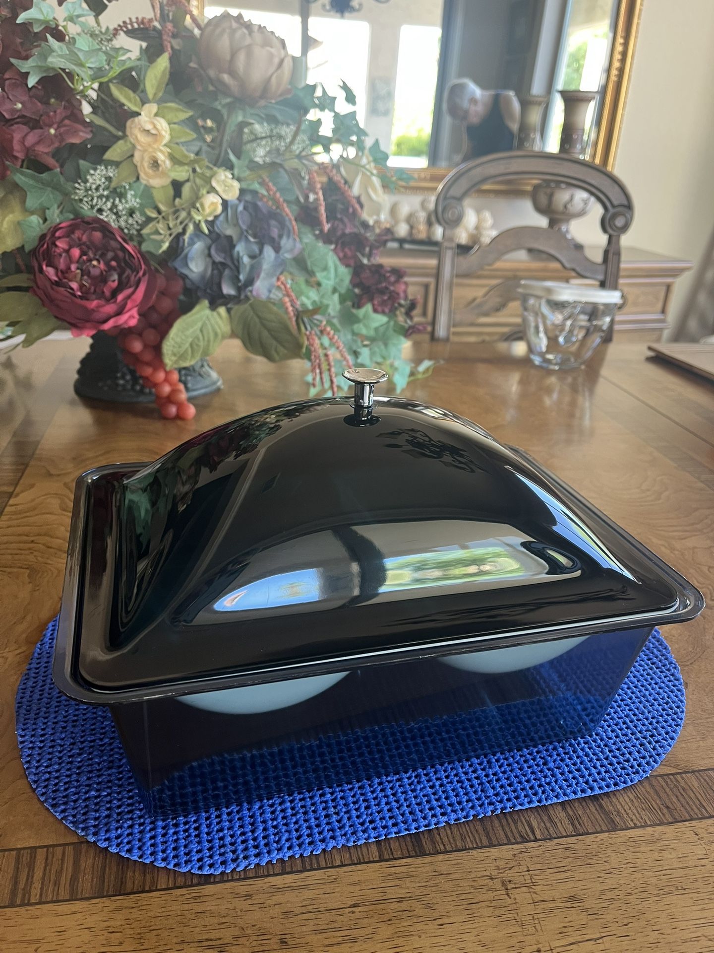 3-Piece, Acrylic, Serving Bowl with Lid