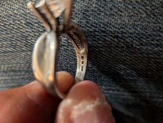 White sapphire ring