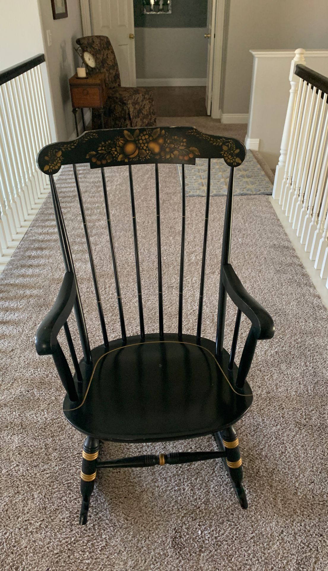 Antique all wood rocking chair