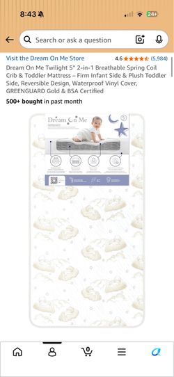 Crib mattress