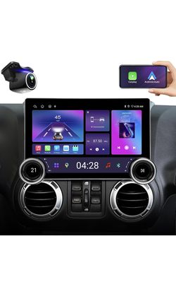 for Jeep Wrangler Radio (JK) /Dodge Ram 2009-2012 Car Stereo Upgrade| Wireless CarPlay Android Auto|