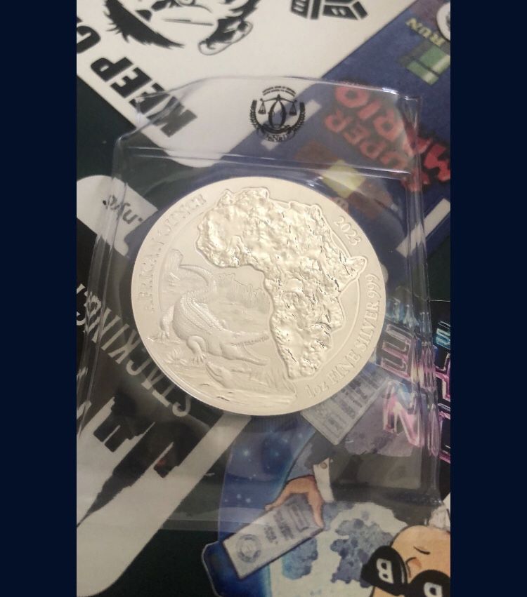 Rwandan Lunar Ounce silver coin