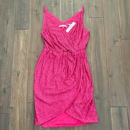 Trina Turk Barbie Pink Sequin Allure Cocktail Dress 6 NWT _