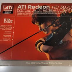 AMD ATI HD 3870 GPU Graphics Card In Original Box