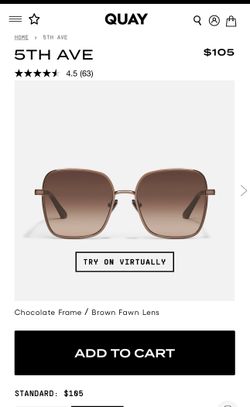 Quay 5th Ave Sunglasses