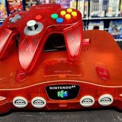 N64 Console Watermelon Red Edition