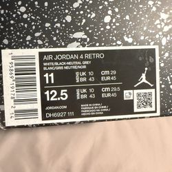 Jordan 4 Military Blacks