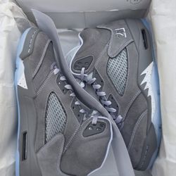 JORDAN 5 WOLF GREY MEN SZ 10.5