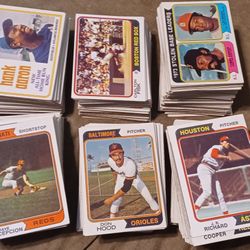 1974 Topps Baseball 520 Different With Stars Ex/mt