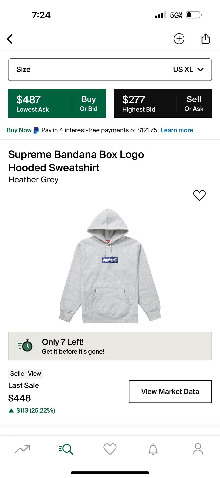 Supreme Bandana Box Logo Size XL