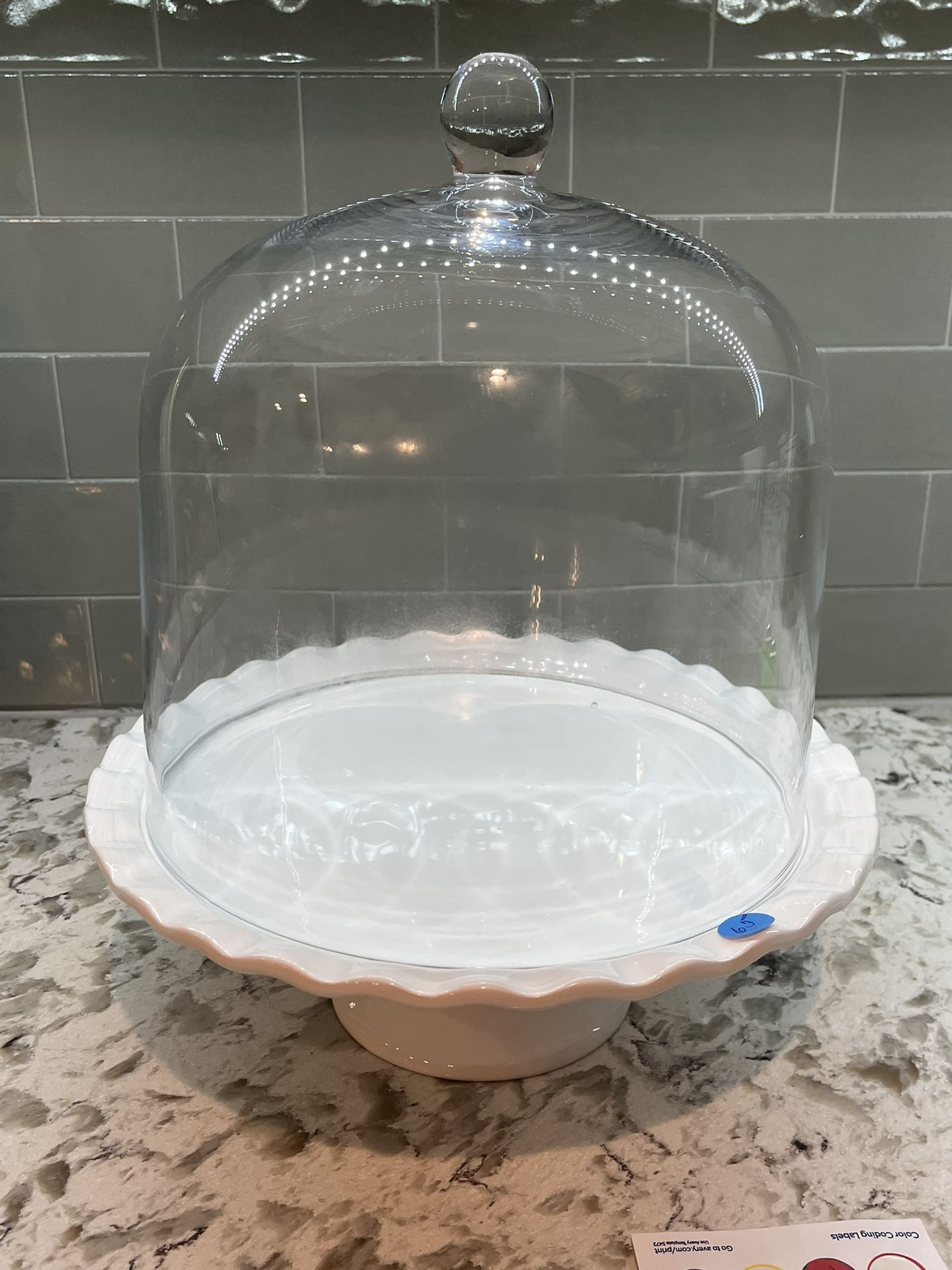 Vintage Cake Plate And Cloche