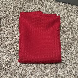 Rectangle 60inchesx84inches Red Fabric Tablecloth