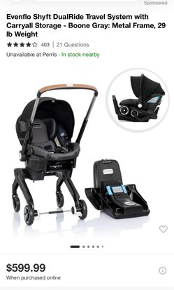 Evenflo Dual Shyft Combo Carseat and Stroller