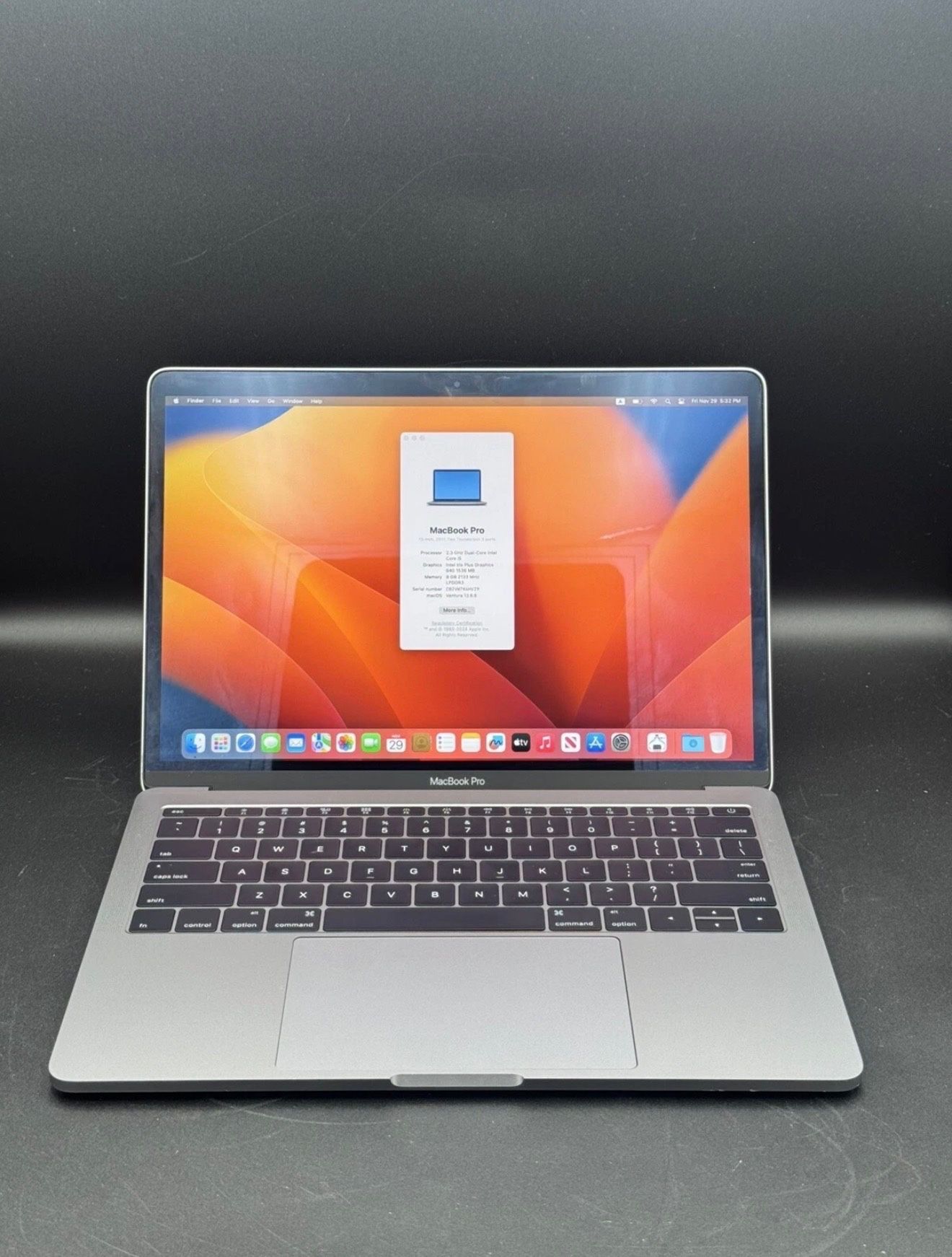 Apple MacBook Pro 13" (256GB SSD, Intel Core i5 7th Gen., 2.30 GHz, 8GB RAM)...