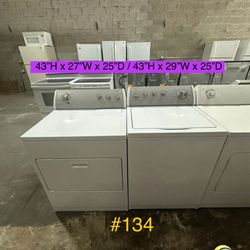 Whirlpool Washer And Dryer Electric (#134) 🚨$350 For PICKUP🚨$400 For DELIVERY🚨