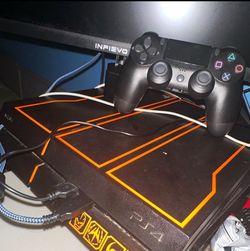 PS4 1TB Black/Orange Call of Duty Black Ops 3 Bundle + 6 Games + Controller