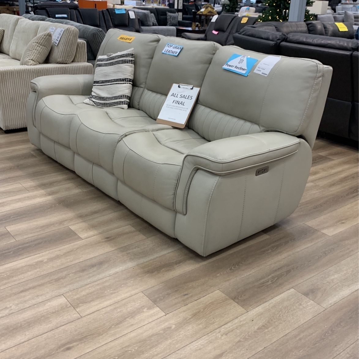 Williamton Leather Power Reclining Sofa 