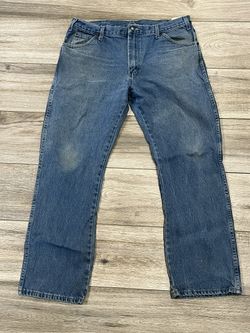 Dickies Mens Blue Working STRAIGHT CARPENTER Jeans 36x30