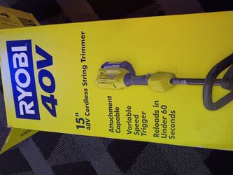 Ryobi 40V 15" Cordless String Trimmer