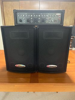 Harbinger HA60 4-Channel PA System Bundle