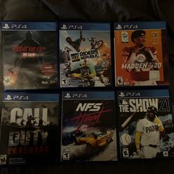 PS4 games, ok condintion, no bugs on the games 