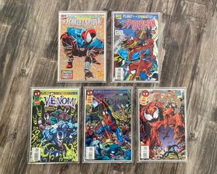 Vntg Marvel comics Spider-Man planet of the symbiotes 5 part set - Rare!!