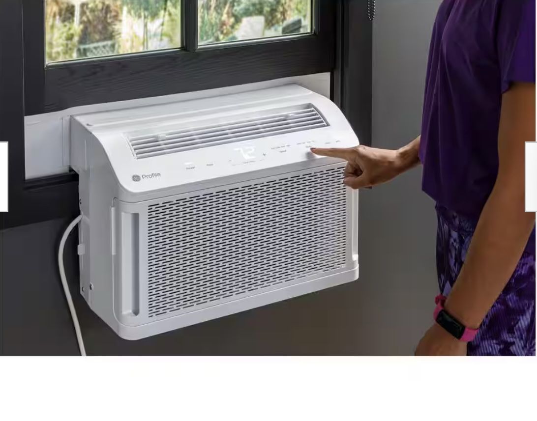 Profile ClearView Ultra Quiet 8,300 Live Chat BTU 115V Window Air Conditioner Coors 350 Sq. Ft. Quiet in White