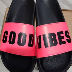 Victoria Secret Good Vibes Pink Sandals