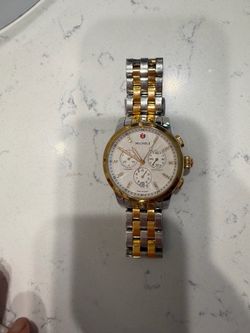 Michele Swiss Chronograph Two-Tone Watch with Diamond Markers – Women’s Watch