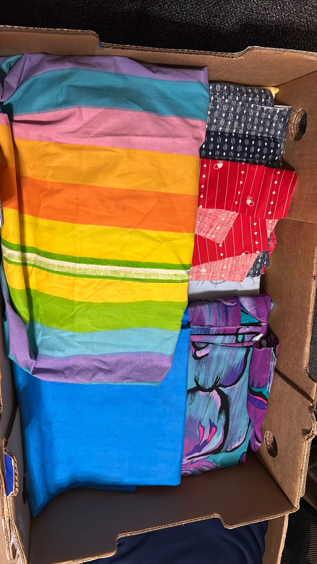 Variety Of Fabrics Whole Box $10