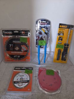 Ridgid/Channel Lock/Dewalt Mix Tools (see list for Price)