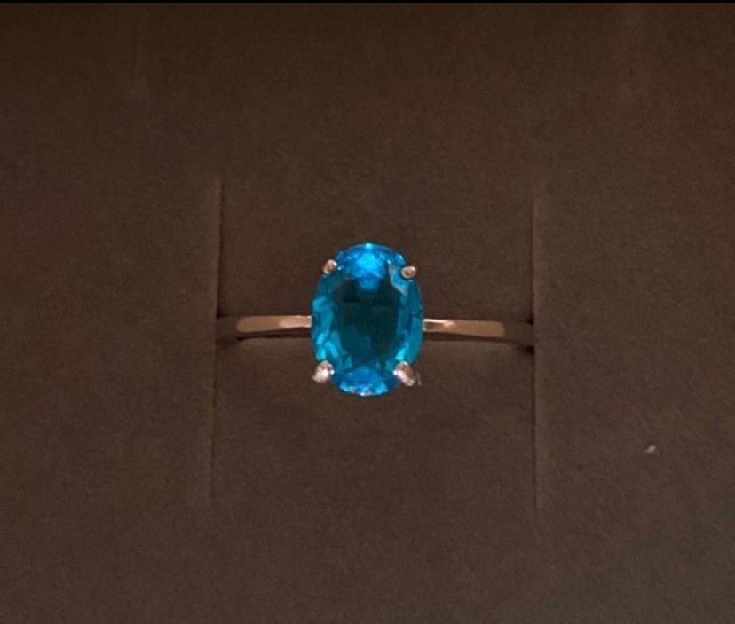 Aquamarine Ring 925