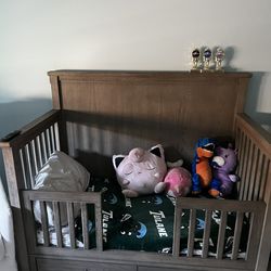 RH Baby & Child Jameson Storage Conversion Crib + Toddler Bed Kit – Antiqued Grey Oak