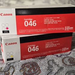 (2) Canon Cartridge 046 Genuine Toner for LBP650C - MF730C Magenta & Yellow