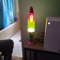 Lave Lamp And Hamic Gaming Chair Both As One