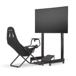 SIM Racing Monitor Stand + Playseat Challenge – Near Perfect, Complete Setup