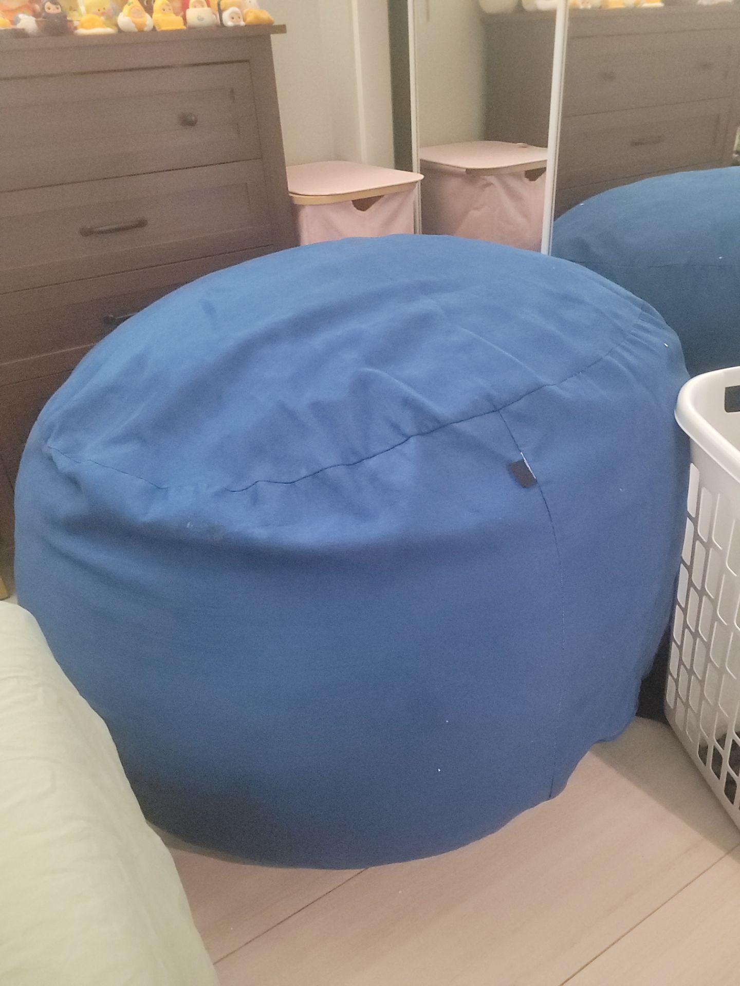 FREE Large Blue Bean Bag Chair - Pickup Only