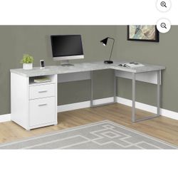 80”L Reversible L Shaped Computer Desk w/o Privacy Panels