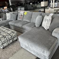 [OM] 🟪 Only $45 initial then take it home 🏡 Brand New Glacier 3 Piece Sectional With Double Chaise 