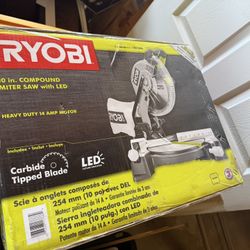 Ryobi 10in Compound Miter Saw With Led 