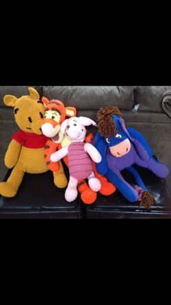Winnie the Pooh piglet eeyore tiger crochet