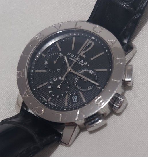 Men's Original Bvlgari Bulgari Chronograph Watch BB42SLCH