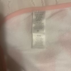 Carters Pink Sheep Print Baby Towel