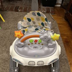 Baby Walker With Accessories And With Top Shade 