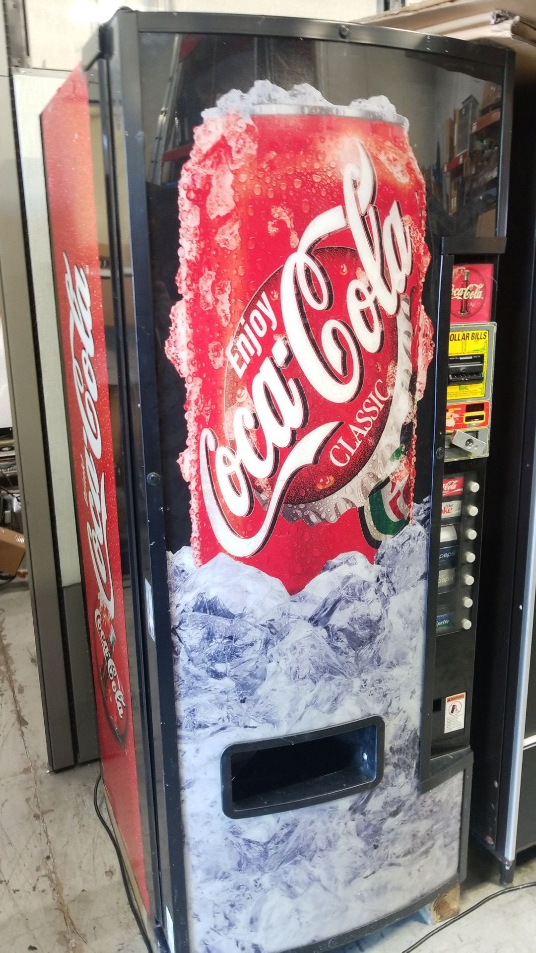 Soda vending machine blowout price