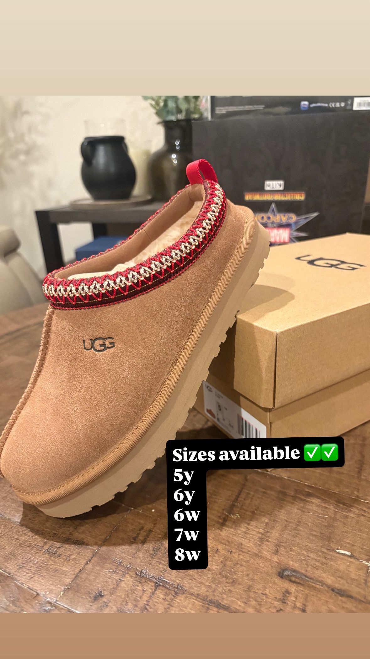 UGG Tazz Slipper Chestnut (Kids) Sizes 5y & 6y