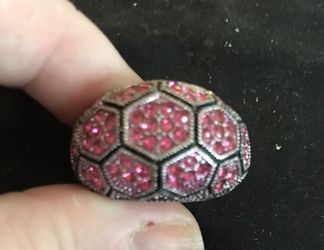 Pink and Silver Ring